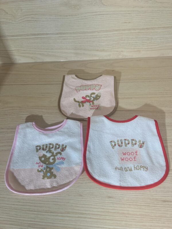 Lot de 3 bavoirs