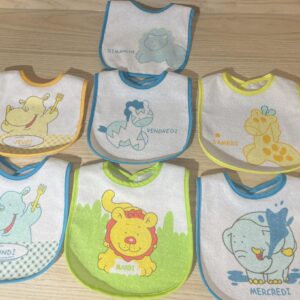 Lot de 7 bavoirs