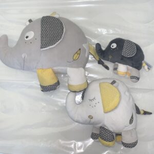 Lot de 3 peluches Sauthon