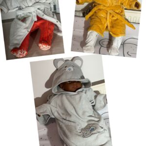 3 peignoirs