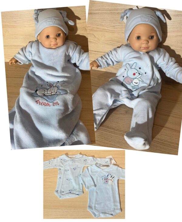 Gigoteuse, pyjama, 2 bodies