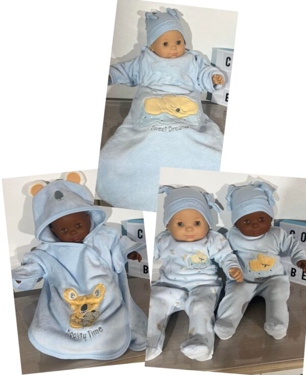 2 pyjamas + gigoteuse + peignoir