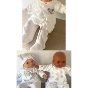 2 pyjamas + 1 peignoir