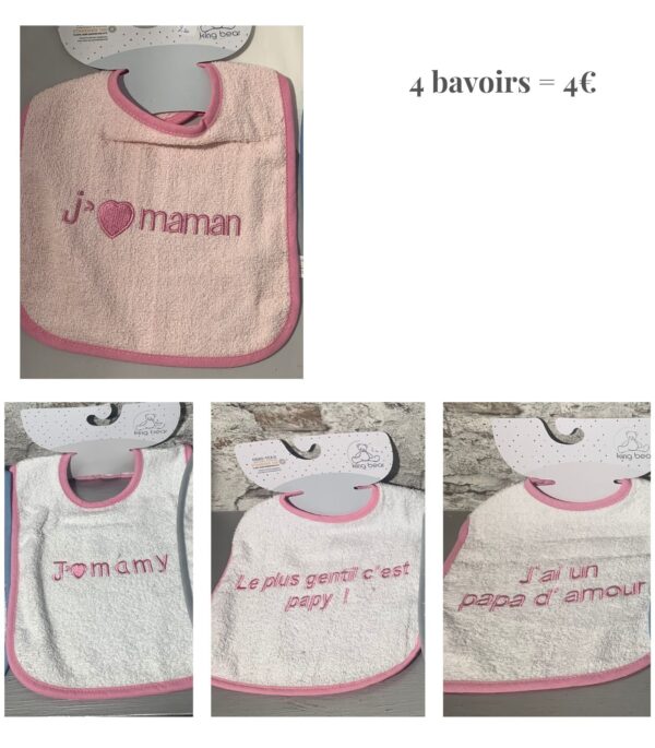 4 bavoirs