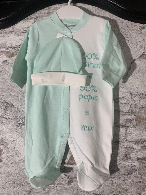 Pyjama coton + bonnet 1 mois