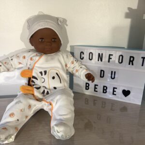 Pyjama zèbre 0 mois