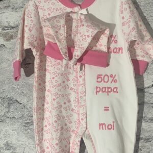 Pyjama coton + bonnet 3 mois