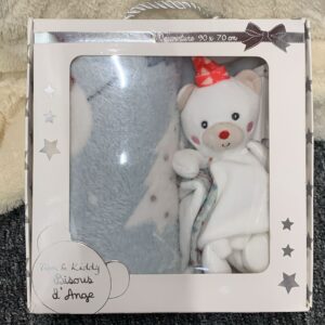 Coffret plaid 90×70 cm + doudou